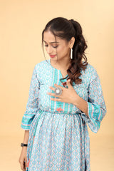 Cotton Fit And Flare Dress Tunic