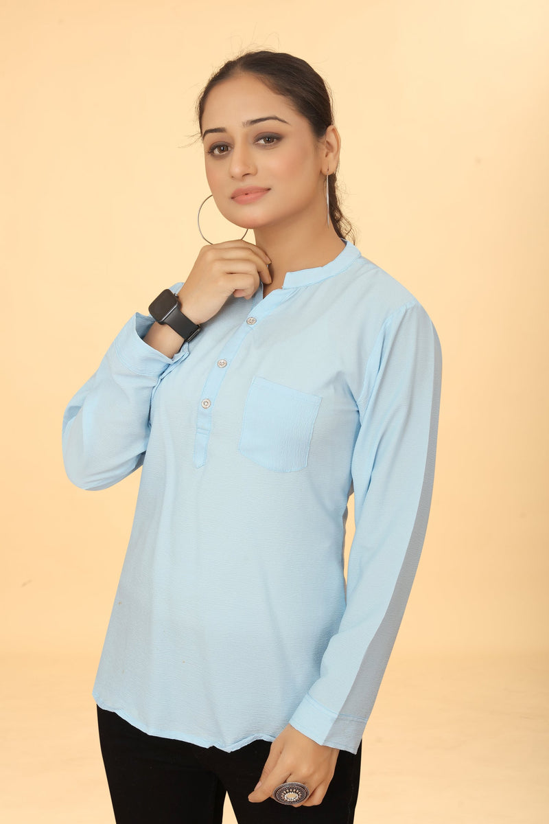 Casual Wear Stylish Sky Tunic